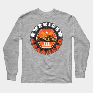 American Gearhead Orange Long Sleeve T-Shirt